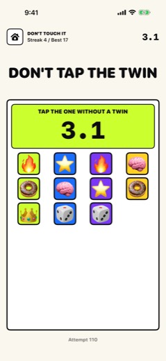 A board of paired emojis with one that has no twin